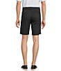 Roundtree & Yorke Flat Front 9#double; Performance Dobby Shorts, Color:Black - Image 2