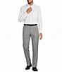 Roundtree & Yorke Flat Front Classic Fit Performance Textured Dress Pants - Image 3