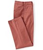 Color:Withered Rose - Image 1 - Flat Front Washed Chino Pants