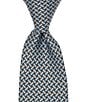 Roundtree & Yorke Geo Neat Traditional Silk Tie - Image 1