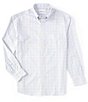 Color:White - Image 1 - Gold Label Long Sleeve Plaid Button Down Shirt