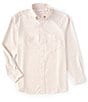 Color:Irish Cream - Image 1 - Gold Label Long Sleeve Solid Dobby Button Down Shirt