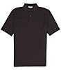 Color:Black - Image 1 - Gold Label Short Sleeve Pima Cotton Solid Polo
