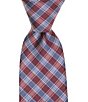 Roundtree & Yorke Gregory Plaid Traditional Silk/Poly Tie - Image 1