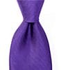 Color:Purple - Image 1 - Herringbone Solid Narrow 3 1/8#double; Silk Tie