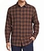 Roundtree & Yorke Herringbone Textured Medium Plaid Sport Shirt - Image 5
