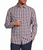 Roundtree & Yorke Herringbone Textured Small Plaid Sport Shirt - Image 1