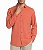 Roundtree & Yorke Herringbone Textured Solid Sport Shirt - Image 1