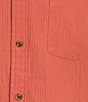 Roundtree & Yorke Herringbone Textured Solid Sport Shirt - Image 4
