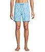 Roundtree & Yorke Hibiscus 7#double; Inseam Swim Trunks - Image 3