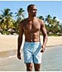 Roundtree & Yorke Hibiscus 7#double; Inseam Swim Trunks - Image 5