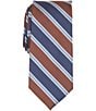 Roundtree & Yorke Jaxton Stripe Traditional Silk Blend Tie - Image 6