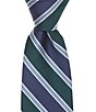 Roundtree & Yorke Jaxton Stripe Traditional Silk Blend Tie - Image 1