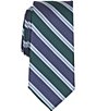 Roundtree & Yorke Jaxton Stripe Traditional Silk Blend Tie - Image 2