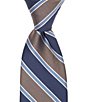 Roundtree & Yorke Jaxton Stripe Traditional Silk Blend Tie - Image 3