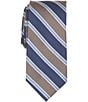 Roundtree & Yorke Jaxton Stripe Traditional Silk Blend Tie - Image 4