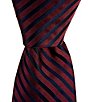 Roundtree & Yorke Lawrence Stripe Silk Traditional Tie - Image 2