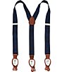 Roundtree & Yorke Leather Trimmed Y-Back Suspenders - Image 2