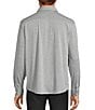 Roundtree & Yorke Long Sleeve Button Down Collar Solid Knit Shirt, Color:Black - Image 2