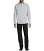 Roundtree & Yorke Long Sleeve Button Down Collar Solid Knit Shirt, Color:Grey - Image 3