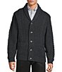 Roundtree & Yorke Long Sleeve Cable Knit Shawl Collar Wool Blend Cardigan - Image 5