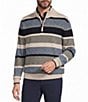 Roundtree & Yorke Long Sleeve Fashion Quarter-Zip Sweater - Image 1