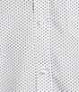 Roundtree & Yorke Gold Label Roundtree & Yorke Long Sleeve Geometric Print Sport Shirt, Color:White - Image 5