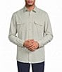 Roundtree & Yorke Long Sleeve Gingham Plaid Sport Shirt - Image 5