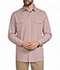 Roundtree & Yorke Long Sleeve Gingham Plaid Sport Shirt - Image 1