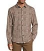 Roundtree & Yorke Long Sleeve Glen Plaid Button Front Shirt - Image 1