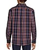 Roundtree & Yorke Long Sleeve Herringbone Textured Large Plaid Sport Shirt - Image 2