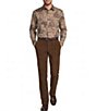 Roundtree & Yorke Long Sleeve Horse Jacquard Sport Shirt - Image 3