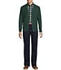 Roundtree & Yorke Long Sleeve Knit Solid Textured Cardigan, Color:Green - Image 3