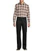 Roundtree & Yorke Long Sleeve Large Plaid Button Front Shirt - Image 3