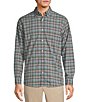 Roundtree & Yorke Long Sleeve Medium Light Plaid Pattern Slub Sport Shirt,New Products : American Fashion Style Bags On Sale