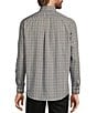 Roundtree & Yorke Gold Label Roundtree & Yorke Non-Iron Long Sleeve Plaid Sport Shirt, Color:Black-Grey - Image 2