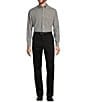 Roundtree & Yorke Gold Label Roundtree & Yorke Non-Iron Long Sleeve Plaid Sport Shirt, Color:Black-Grey - Image 3