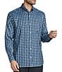 Roundtree & Yorke Long Sleeve Performance Check Flannel Sport Shirt - Image 1