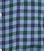 Roundtree & Yorke Long Sleeve Performance Check Flannel Sport Shirt - Image 4