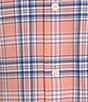 Color:Stella Coral - Image 4 - Long Sleeve Performance Medium Plaid Sport Shirt