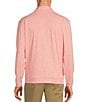 Color:Coral - Image 2 - Long Sleeve Performance Quarter-Zip Solid Pullover
