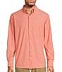 Color:Coral - Image 1 - Long Sleeve Performance Solid Sport Shirt