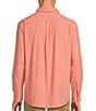 Color:Coral - Image 2 - Long Sleeve Performance Solid Sport Shirt
