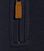 Color:Dark Navy - Image 4 - Long Sleeve Quarter Zip Solid Vest