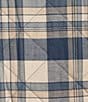 Roundtree & Yorke Long Sleeve Quilted Medium Plaid Shirt Jacket, Color:Blue - Image 4