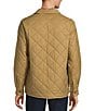 Roundtree & Yorke Long Sleeve Quilted Solid Shirt Jacket, Color:Tan - Image 2
