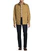 Roundtree & Yorke Long Sleeve Quilted Solid Shirt Jacket, Color:Tan - Image 3