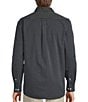 Color:Navy - Image 2 - Long-Sleeve Soft Touch Stripe Poplin Sport Shirt