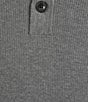 Roundtree & Yorke Long Sleeve Solid Button Mock Neck Sweater - Image 4