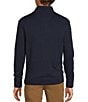 Roundtree & Yorke Long Sleeve Solid Button Mock Sweater, Color:Navy - Image 2